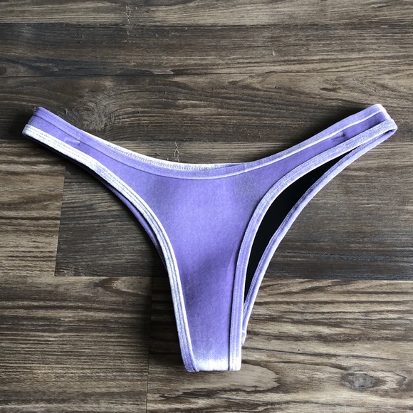 Hoaka Swimwear Lilac Velvet Hip Bikini Bottom Cheeky X Large Neoprene - Picture 2 of 13